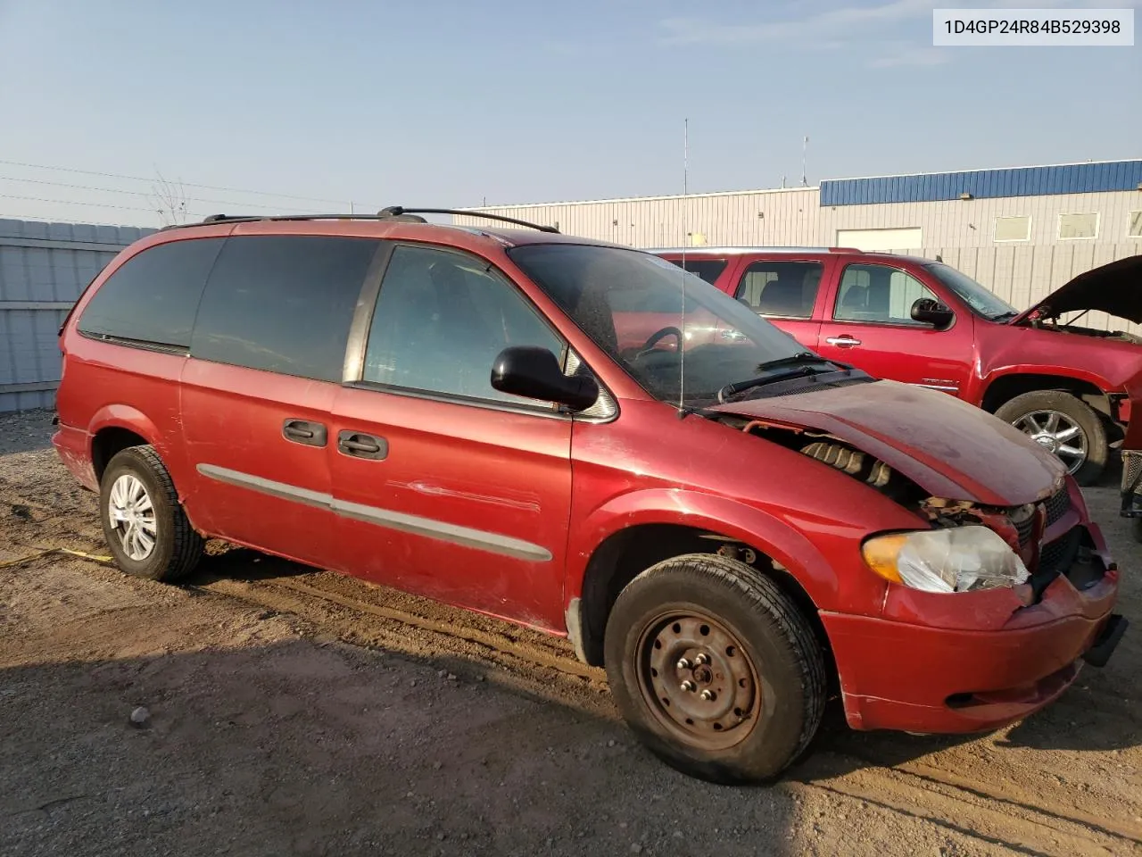 2004 Dodge Grand Caravan Se VIN: 1D4GP24R84B529398 Lot: 75338444