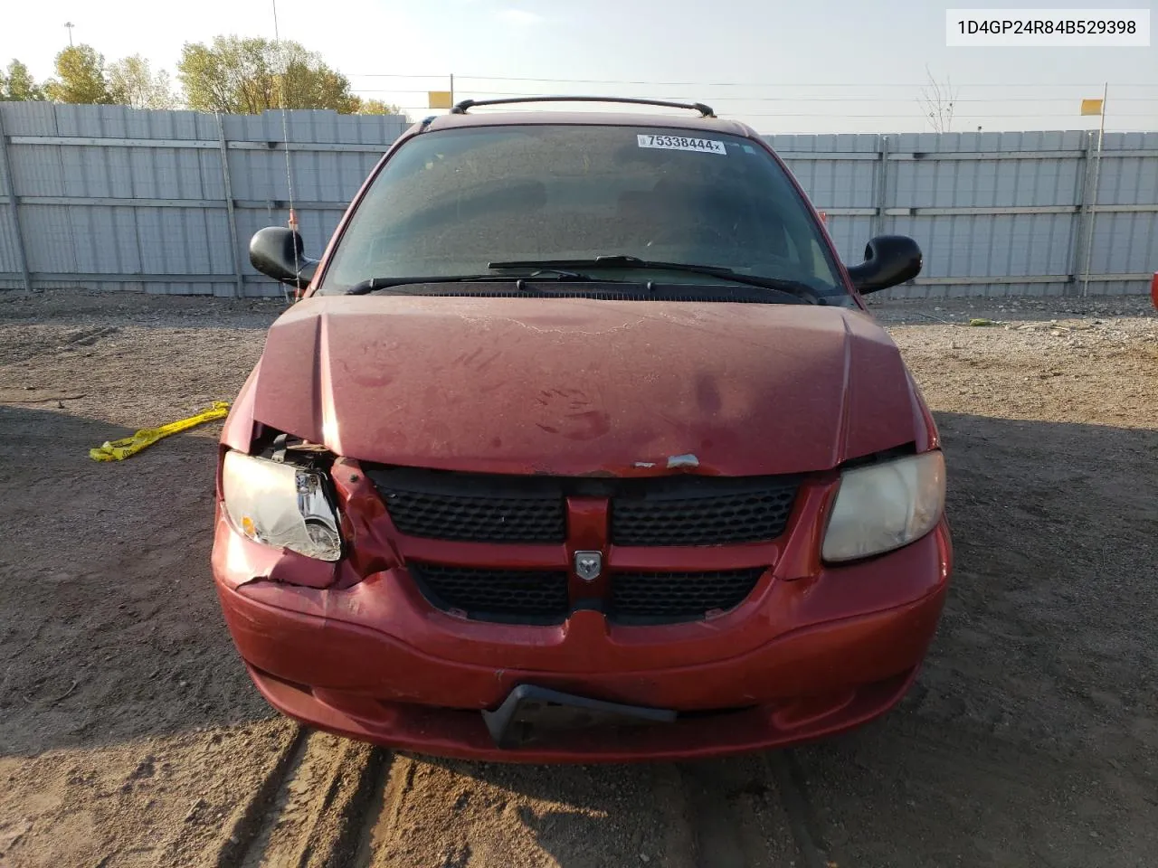 2004 Dodge Grand Caravan Se VIN: 1D4GP24R84B529398 Lot: 75338444