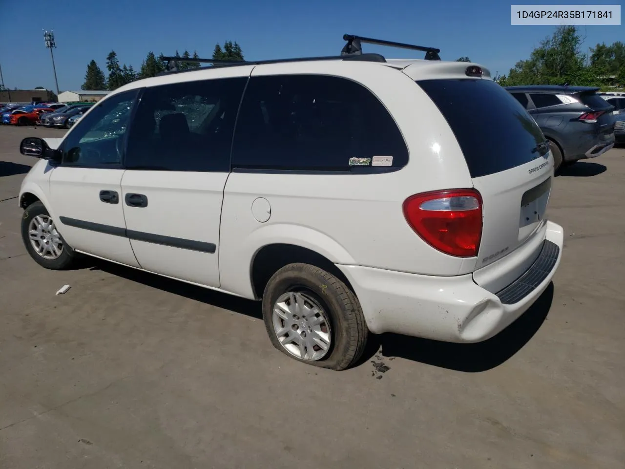 2005 Dodge Grand Caravan Se VIN: 1D4GP24R35B171841 Lot: 57960094