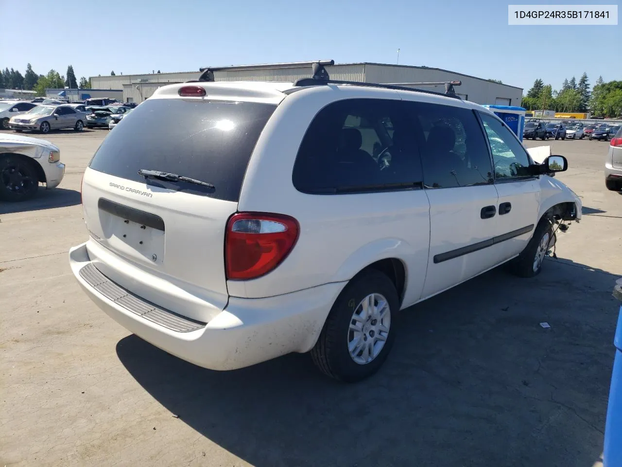 2005 Dodge Grand Caravan Se VIN: 1D4GP24R35B171841 Lot: 57960094