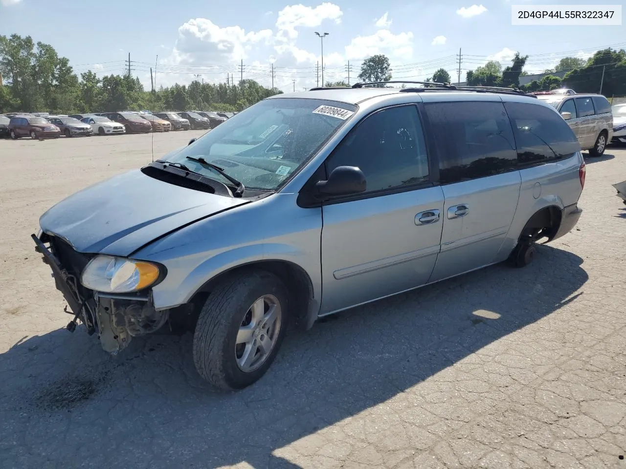 2005 Dodge Grand Caravan Sxt VIN: 2D4GP44L55R322347 Lot: 60209844