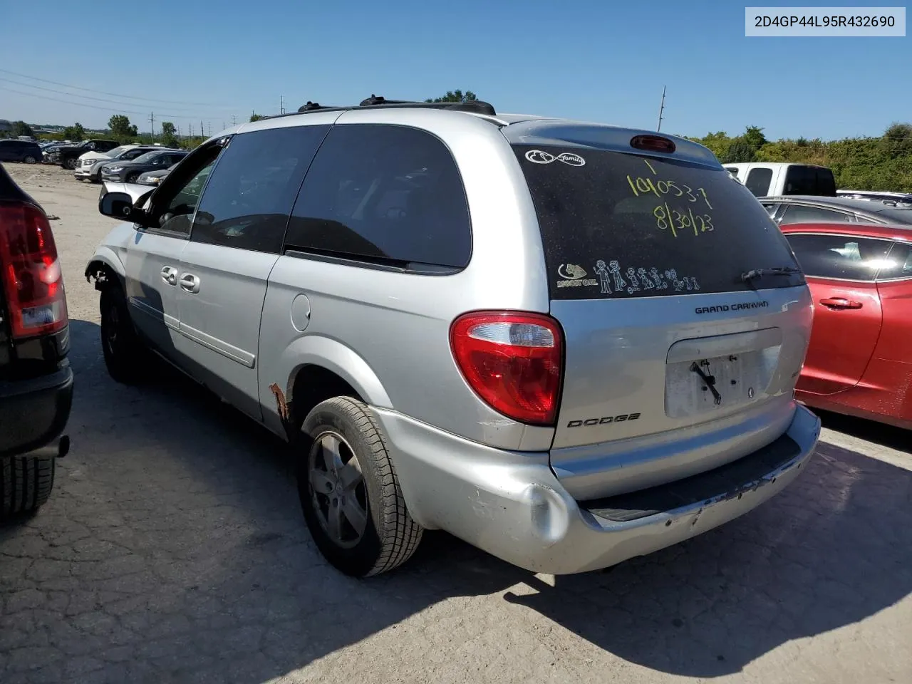 2005 Dodge Grand Caravan Sxt VIN: 2D4GP44L95R432690 Lot: 67073083