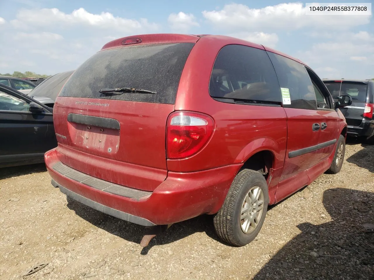 2005 Dodge Grand Caravan Se VIN: 1D4GP24R55B377808 Lot: 69256274