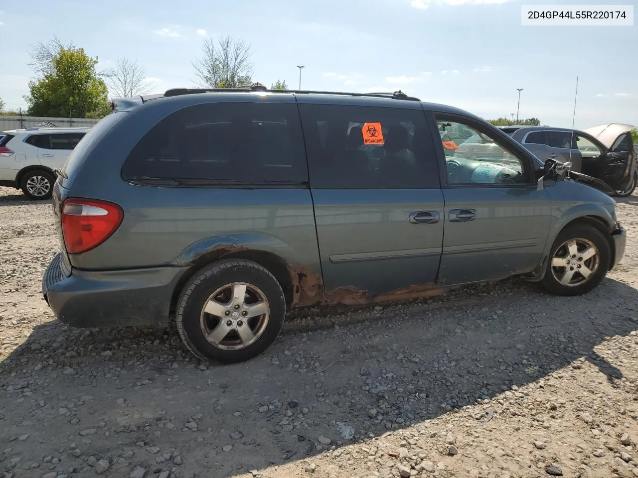 2005 Dodge Grand Caravan Sxt VIN: 2D4GP44L55R220174 Lot: 69871944