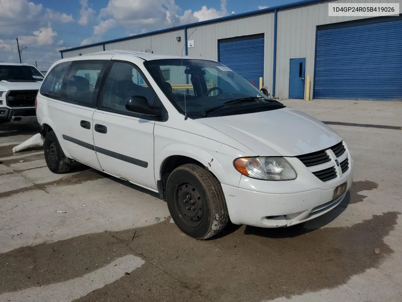 2005 Dodge Grand Caravan Se VIN: 1D4GP24R05B419026 Lot: 70430904