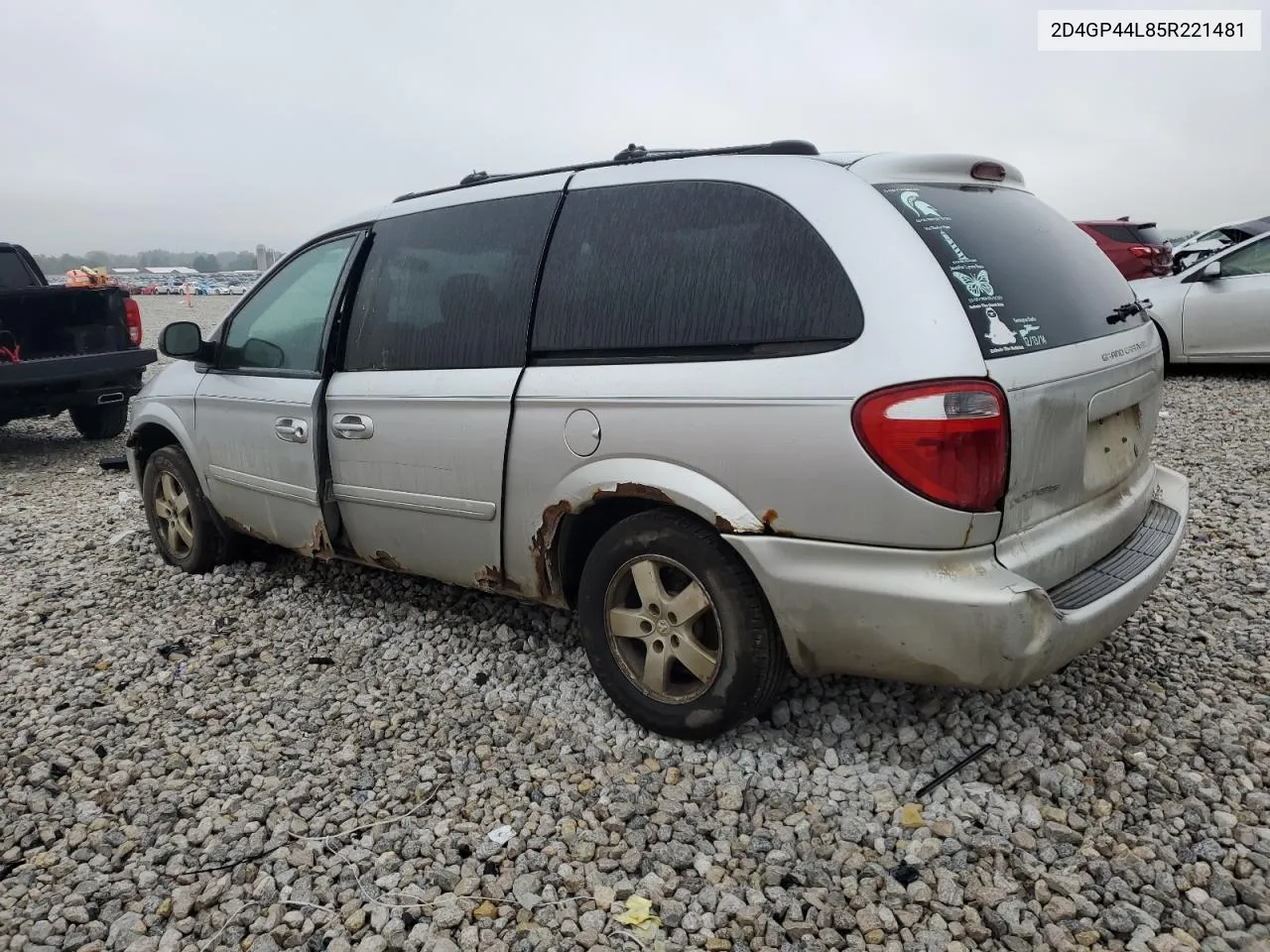 2005 Dodge Grand Caravan Sxt VIN: 2D4GP44L85R221481 Lot: 71634844