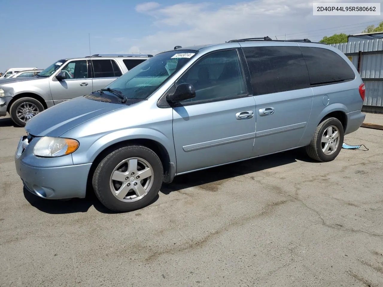 2005 Dodge Grand Caravan Sxt VIN: 2D4GP44L95R580662 Lot: 72443014