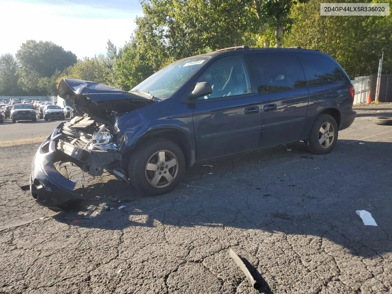 2005 Dodge Grand Caravan Sxt VIN: 2D4GP44LX5R336020 Lot: 72940854