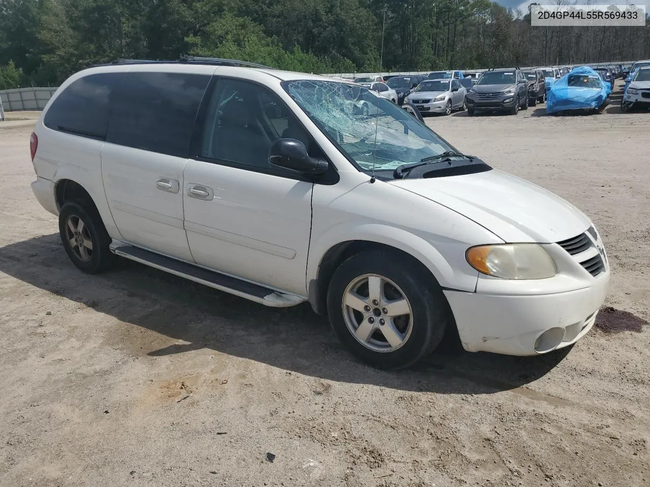 2005 Dodge Grand Caravan Sxt VIN: 2D4GP44L55R569433 Lot: 73581054