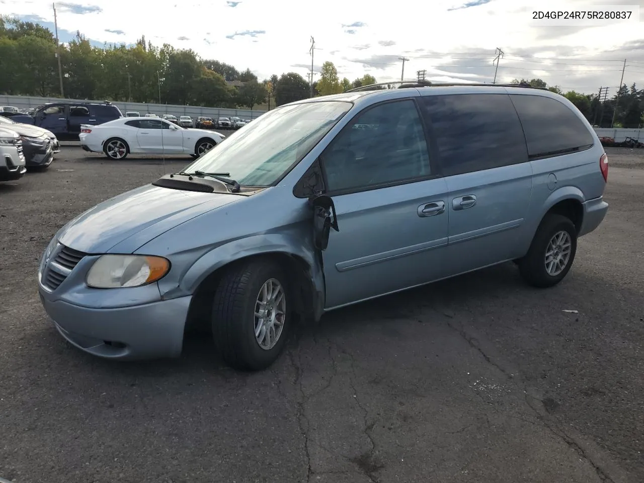 2005 Dodge Grand Caravan Se VIN: 2D4GP24R75R280837 Lot: 74133214