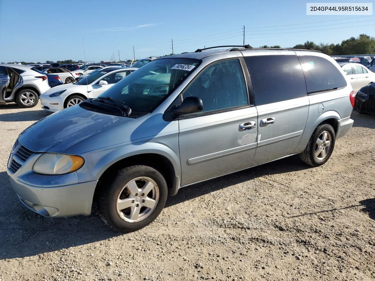 2005 Dodge Grand Caravan Sxt VIN: 2D4GP44L95R515634 Lot: 74248204