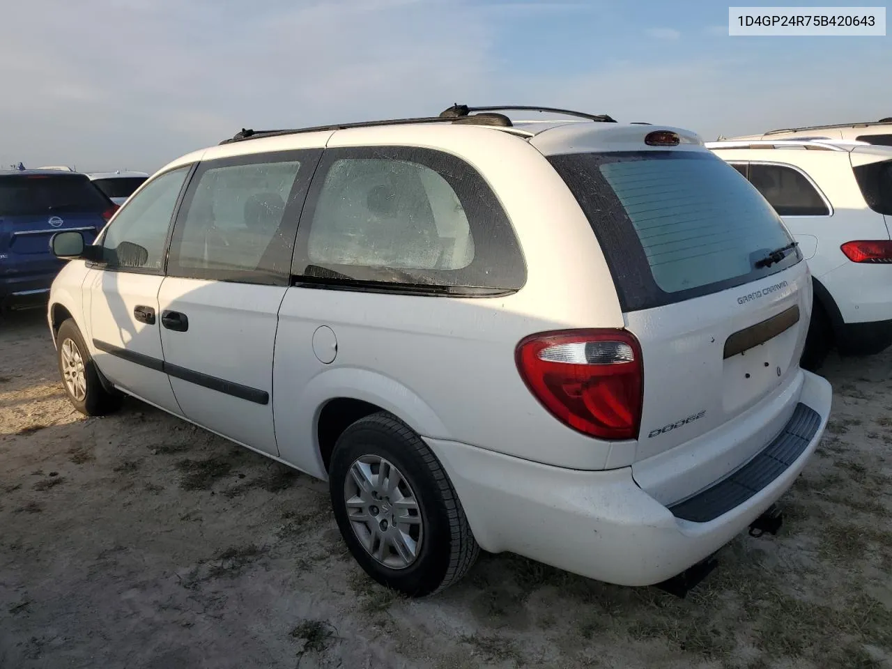 2005 Dodge Grand Caravan Se VIN: 1D4GP24R75B420643 Lot: 74559064