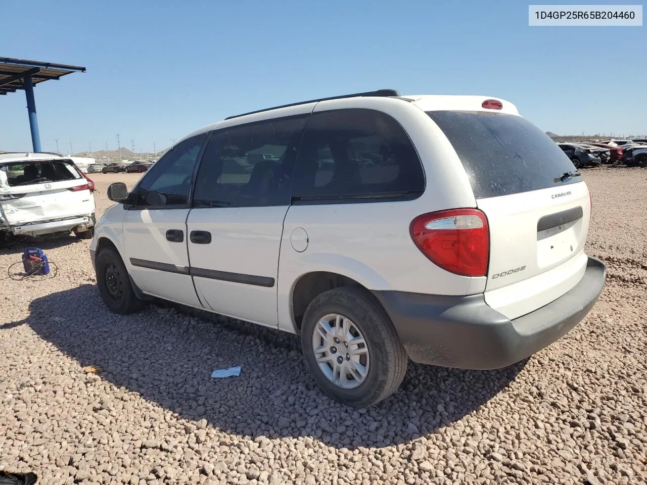 2005 Dodge Caravan Se VIN: 1D4GP25R65B204460 Lot: 74793604