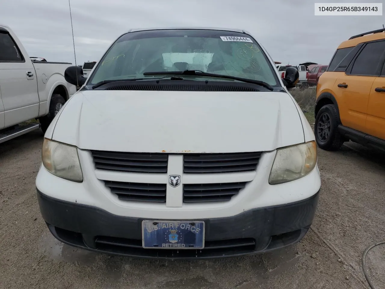 2005 Dodge Caravan Se VIN: 1D4GP25R65B349143 Lot: 74966444