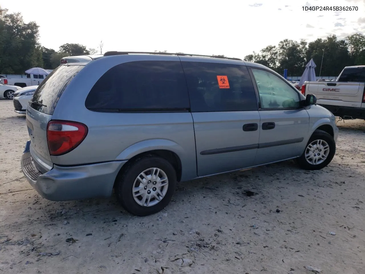 2005 Dodge Grand Caravan Se VIN: 1D4GP24R45B362670 Lot: 74986924