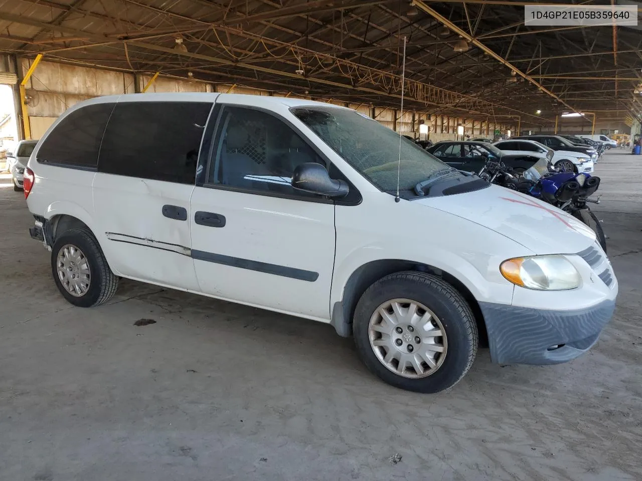 2005 Dodge Caravan C/V VIN: 1D4GP21E05B359640 Lot: 75263494