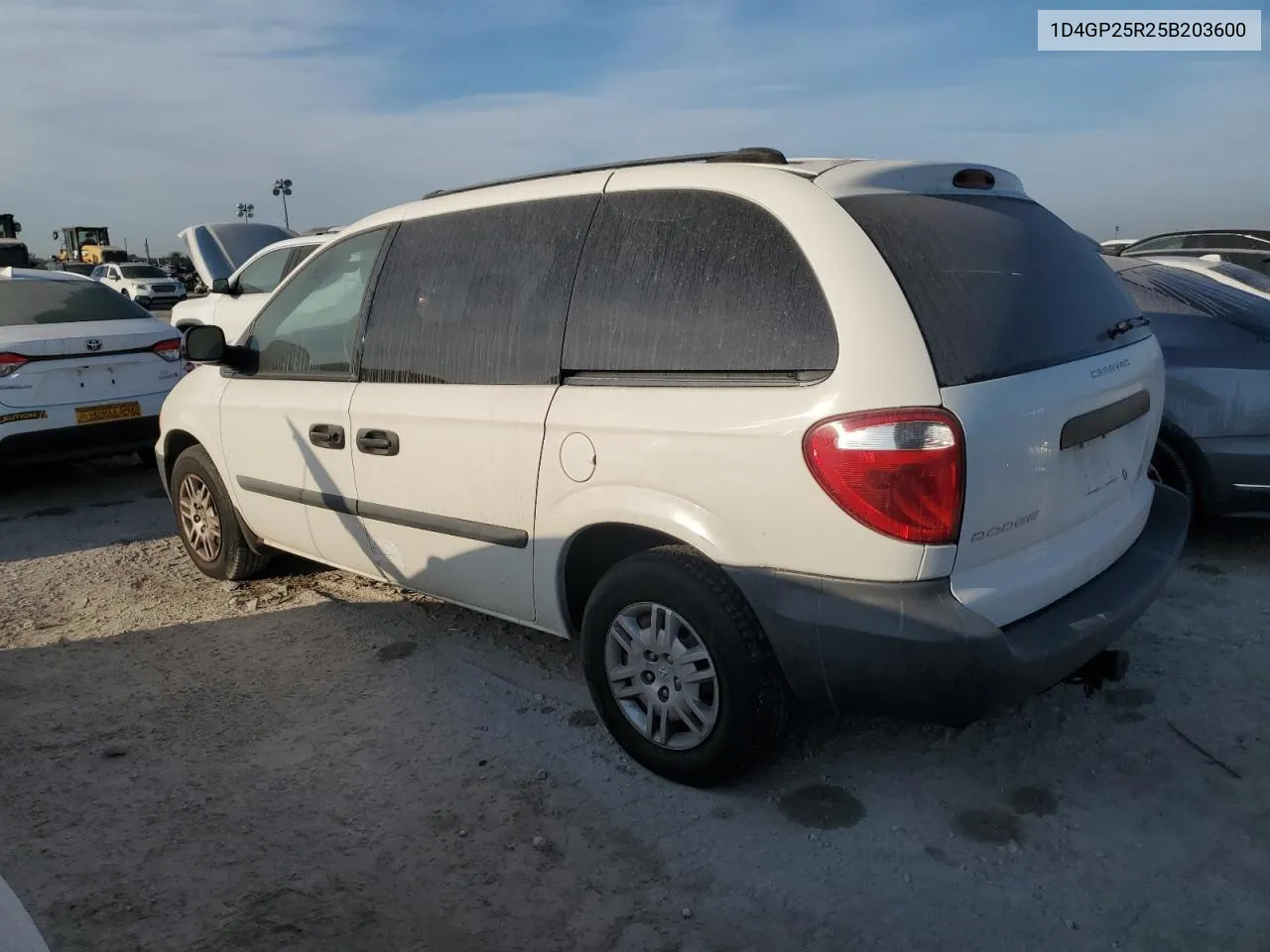 2005 Dodge Caravan Se VIN: 1D4GP25R25B203600 Lot: 75289224