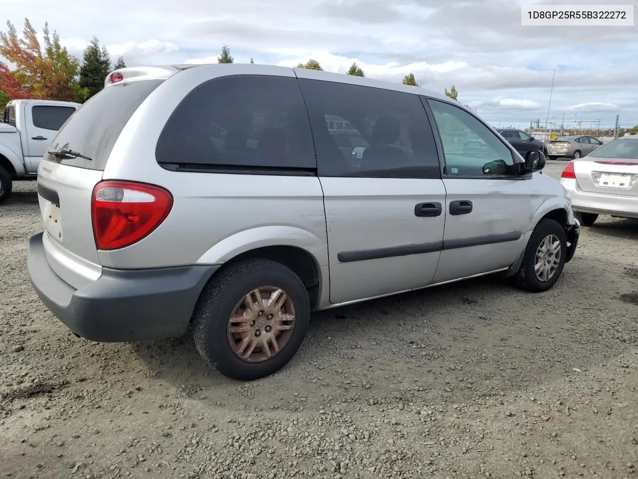 2005 Dodge Caravan Se VIN: 1D8GP25R55B322272 Lot: 75350484