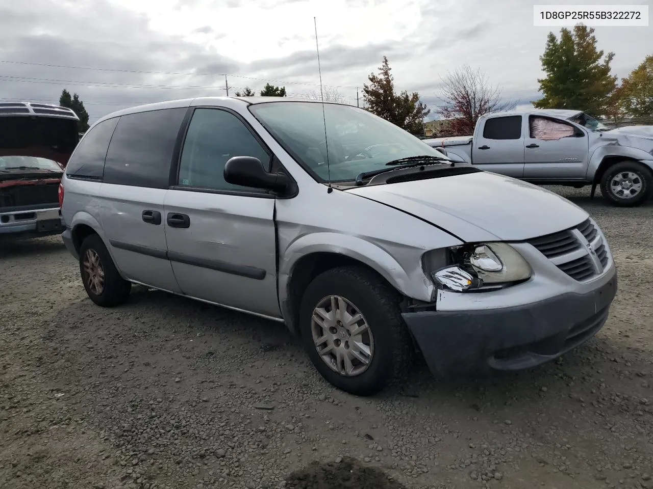 2005 Dodge Caravan Se VIN: 1D8GP25R55B322272 Lot: 75350484