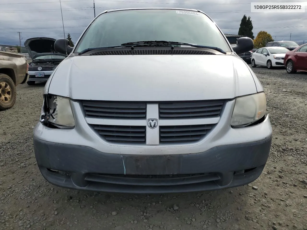 2005 Dodge Caravan Se VIN: 1D8GP25R55B322272 Lot: 75350484