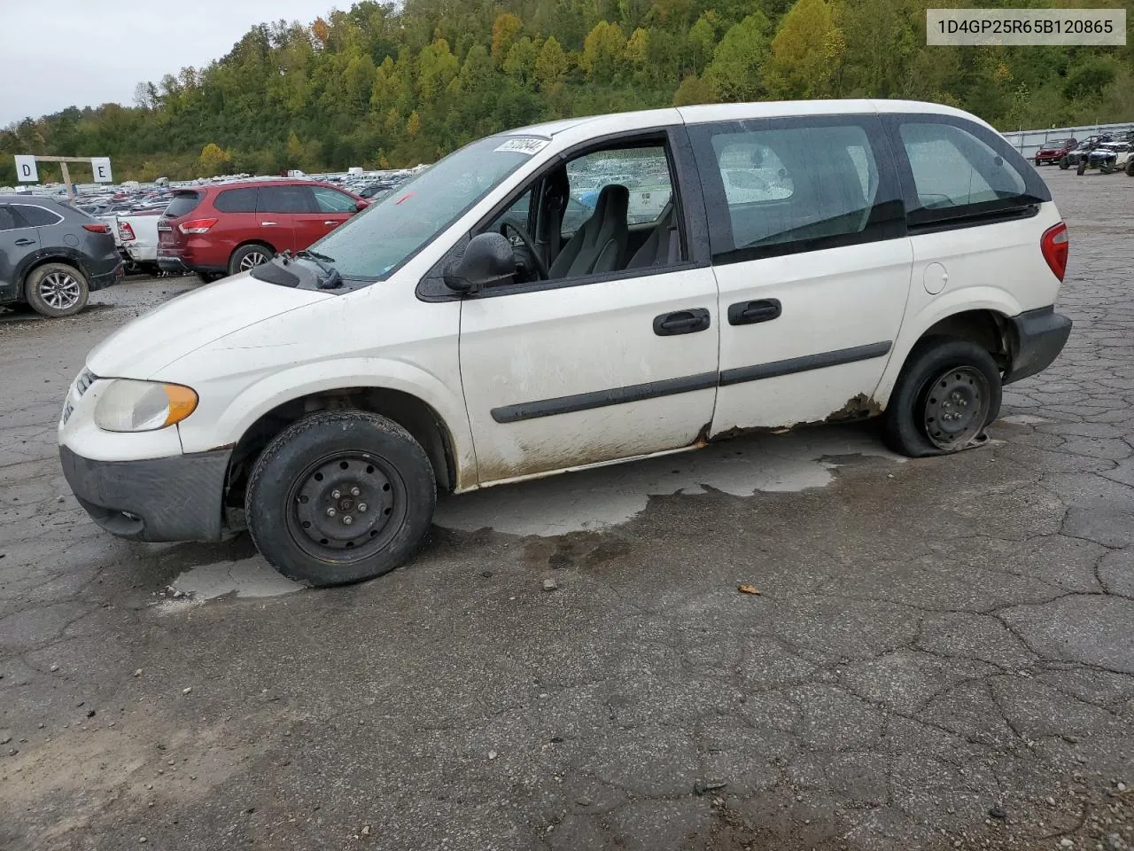 2005 Dodge Caravan Se VIN: 1D4GP25R65B120865 Lot: 75720544