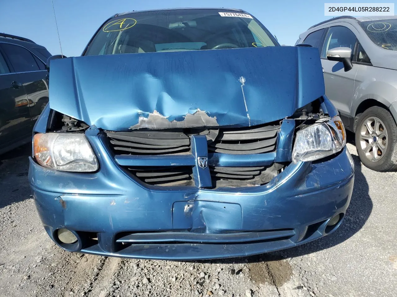 2005 Dodge Grand Caravan Sxt VIN: 2D4GP44L05R288222 Lot: 75776424