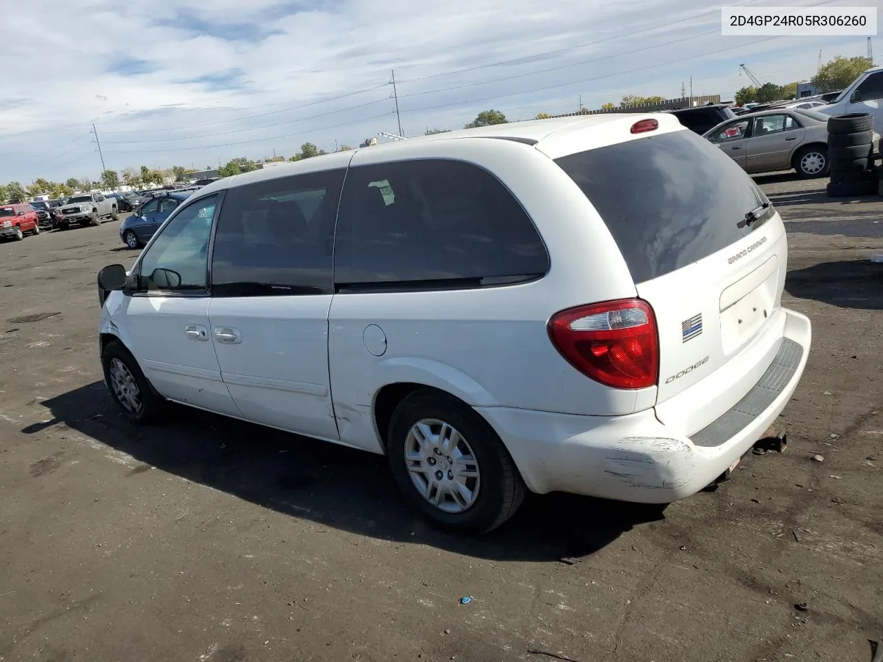 2005 Dodge Grand Caravan Se VIN: 2D4GP24R05R306260 Lot: 76123534