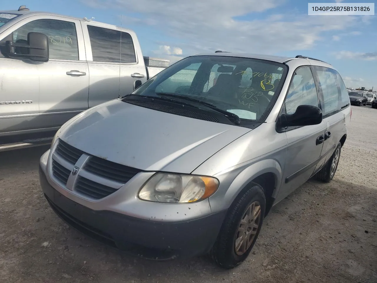 2005 Dodge Caravan Se VIN: 1D4GP25R75B131826 Lot: 76710684