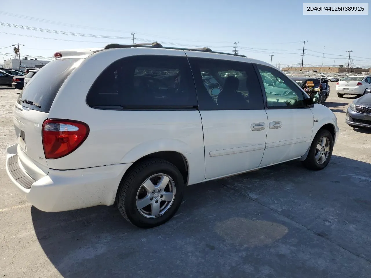 2005 Dodge Grand Caravan Sxt VIN: 2D4GP44L25R389925 Lot: 76877284