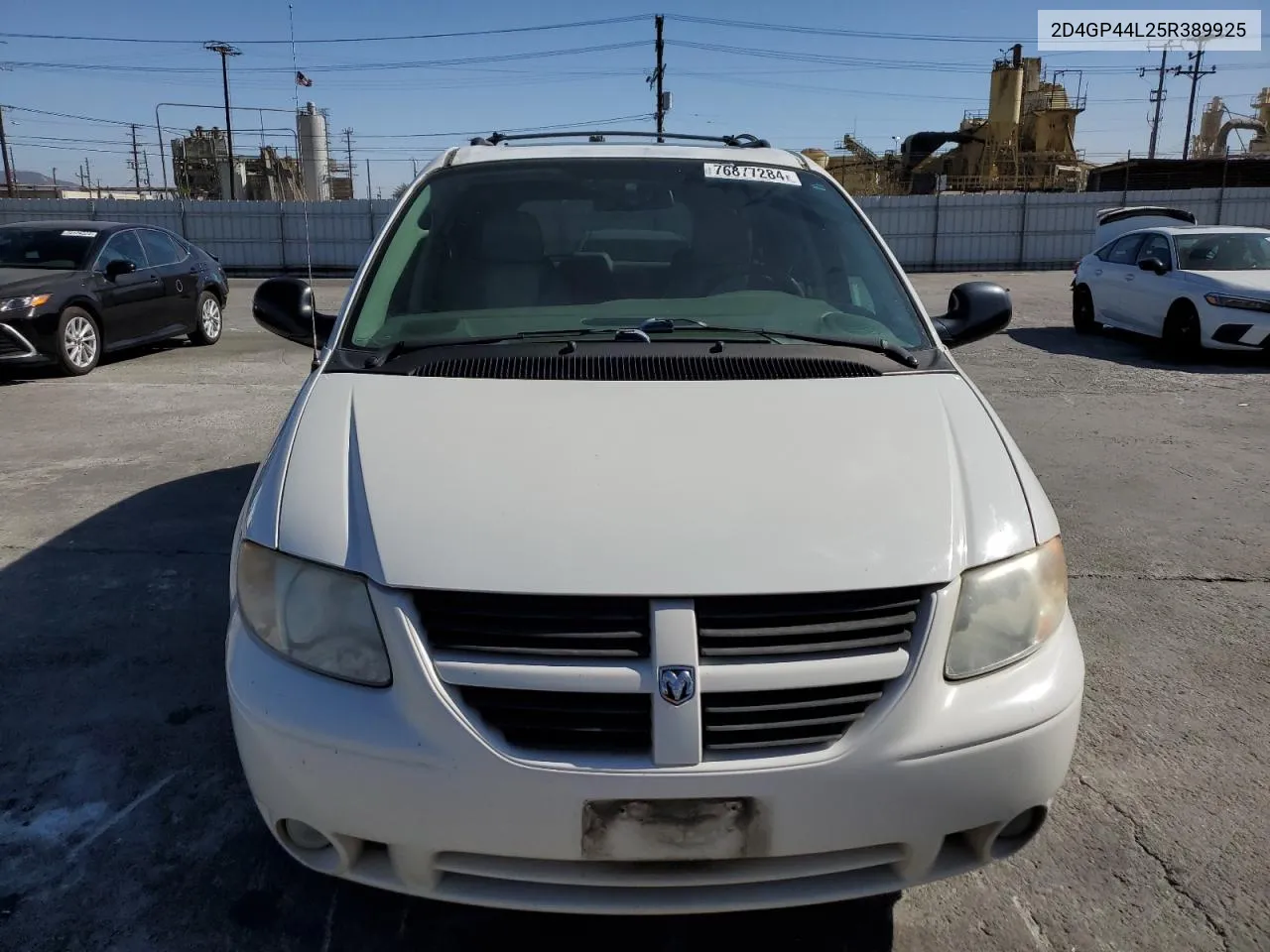 2005 Dodge Grand Caravan Sxt VIN: 2D4GP44L25R389925 Lot: 76877284