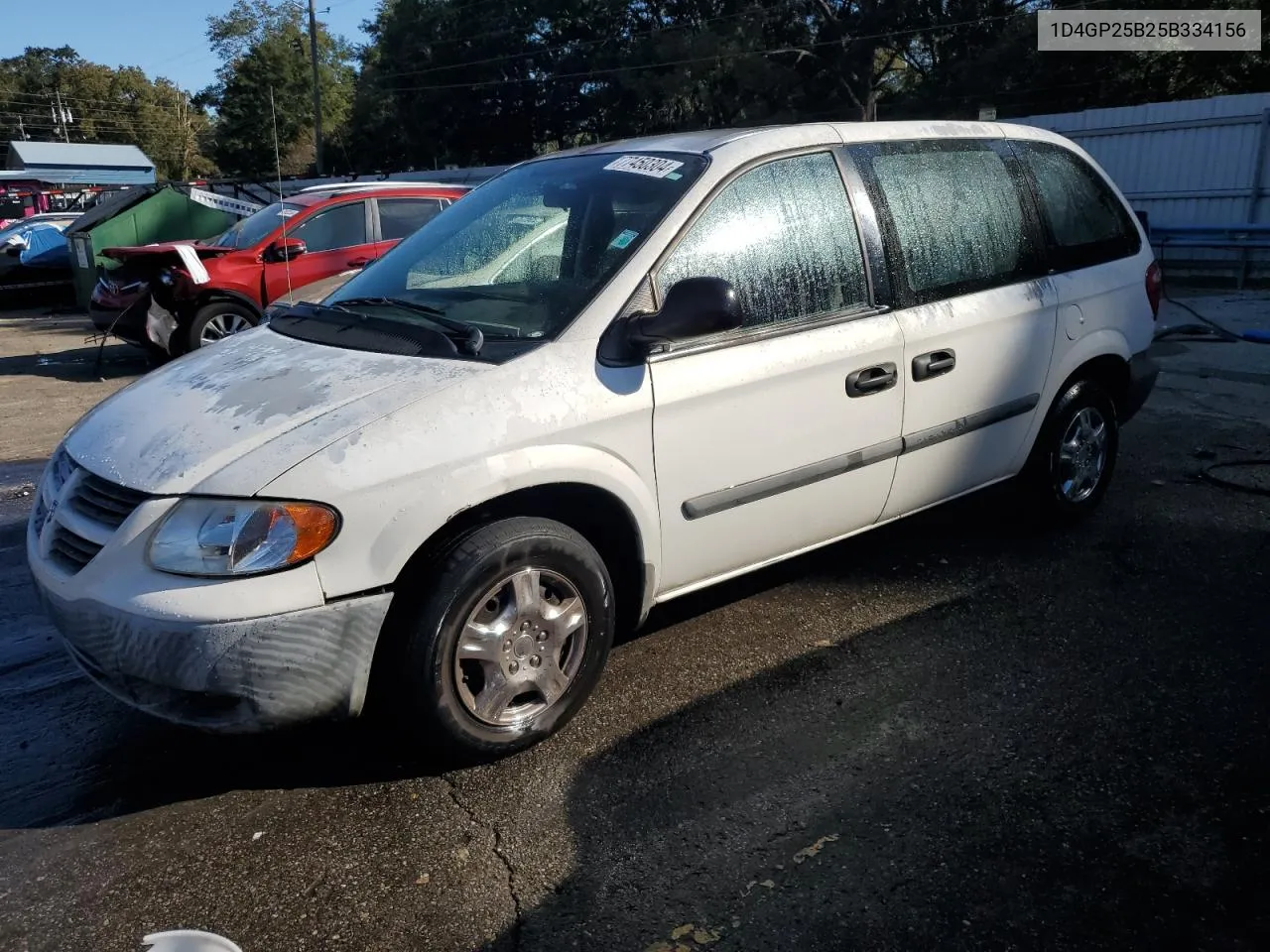 2005 Dodge Caravan Se VIN: 1D4GP25B25B334156 Lot: 77450304