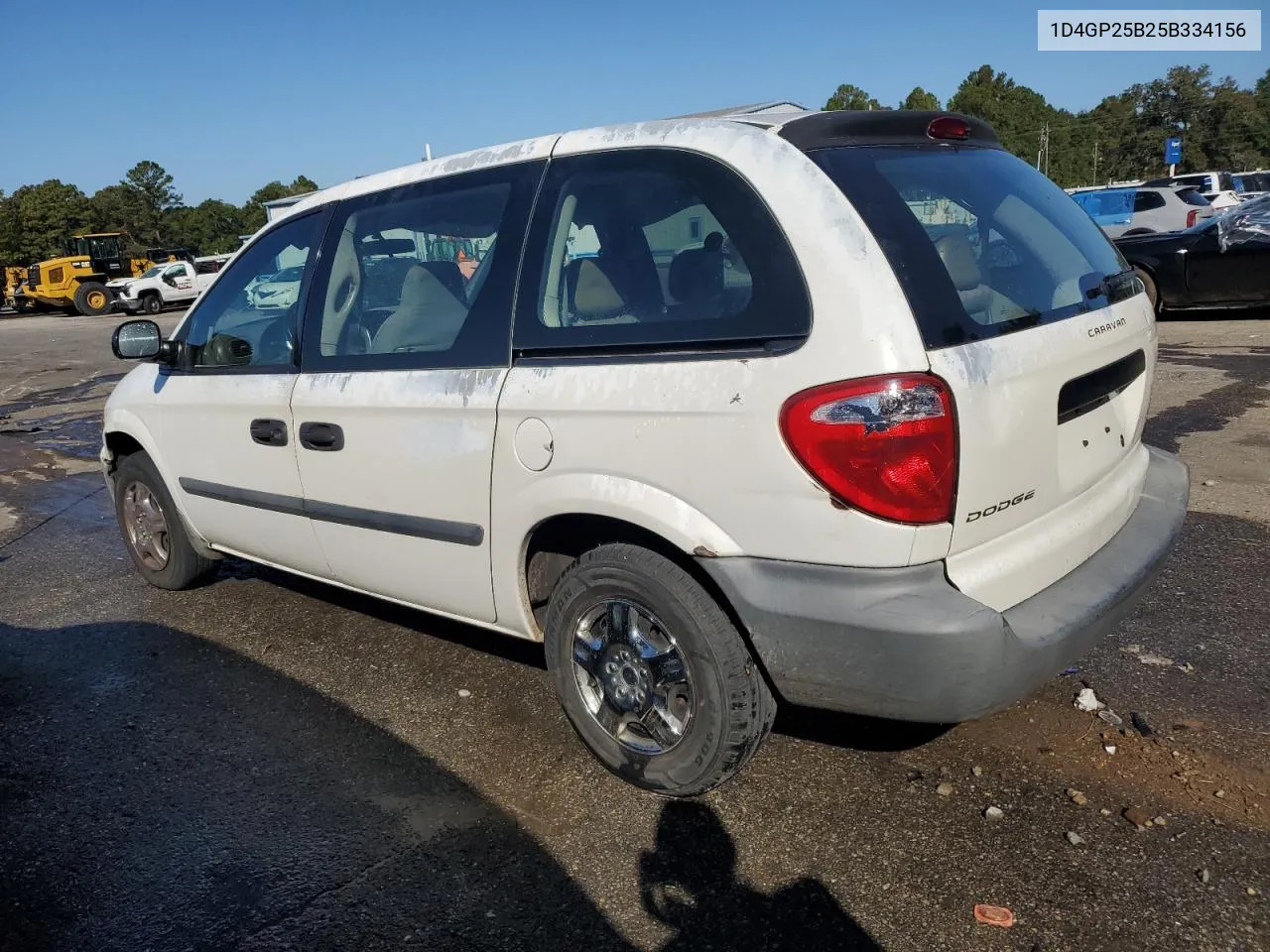 2005 Dodge Caravan Se VIN: 1D4GP25B25B334156 Lot: 77450304