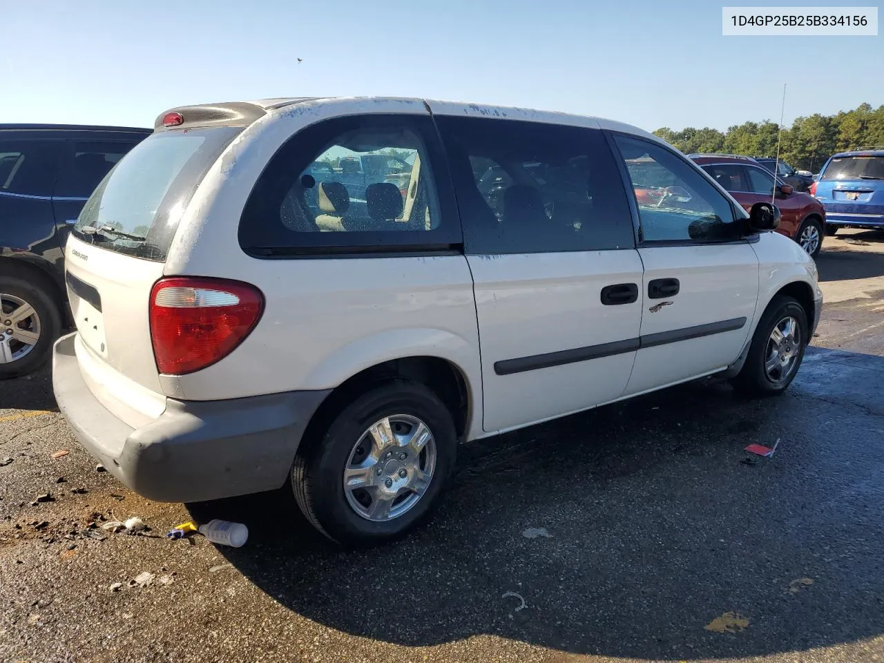 2005 Dodge Caravan Se VIN: 1D4GP25B25B334156 Lot: 77450304