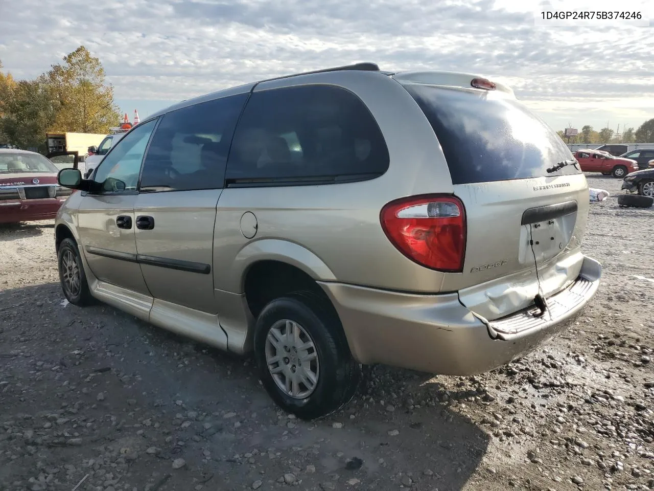 2005 Dodge Grand Caravan Se VIN: 1D4GP24R75B374246 Lot: 77561044