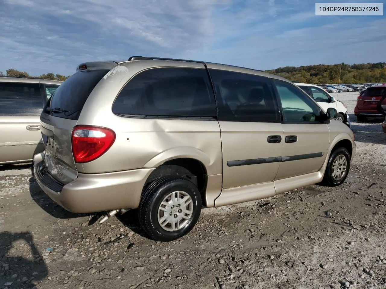 2005 Dodge Grand Caravan Se VIN: 1D4GP24R75B374246 Lot: 77561044