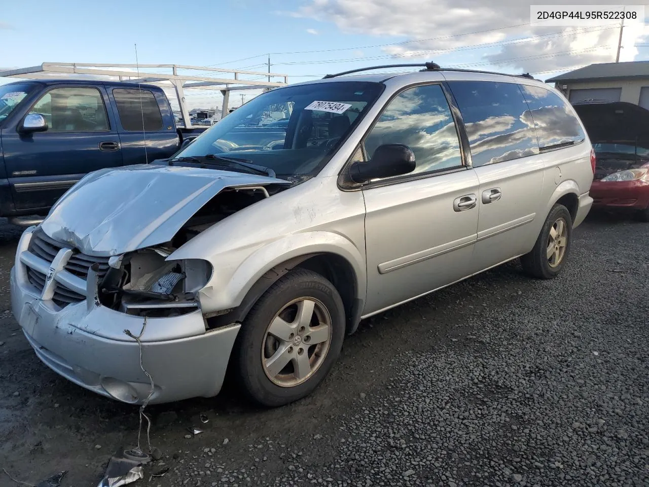 2005 Dodge Grand Caravan Sxt VIN: 2D4GP44L95R522308 Lot: 78075494