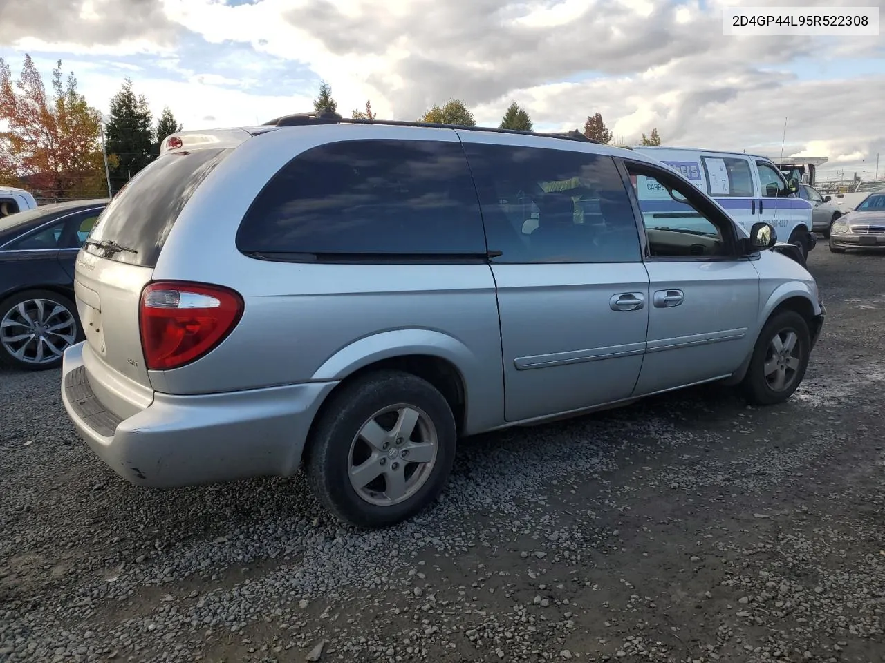 2005 Dodge Grand Caravan Sxt VIN: 2D4GP44L95R522308 Lot: 78075494