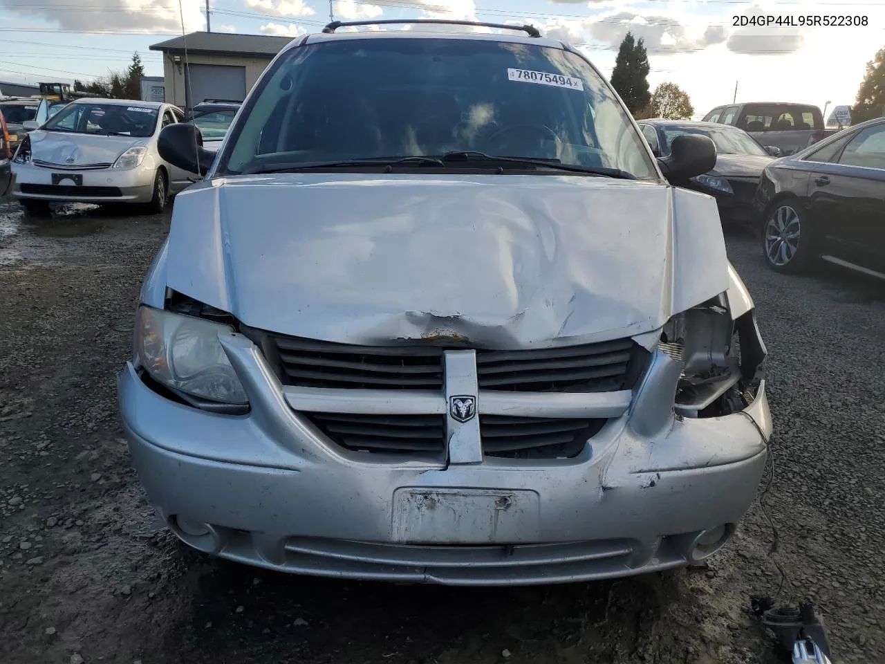 2005 Dodge Grand Caravan Sxt VIN: 2D4GP44L95R522308 Lot: 78075494