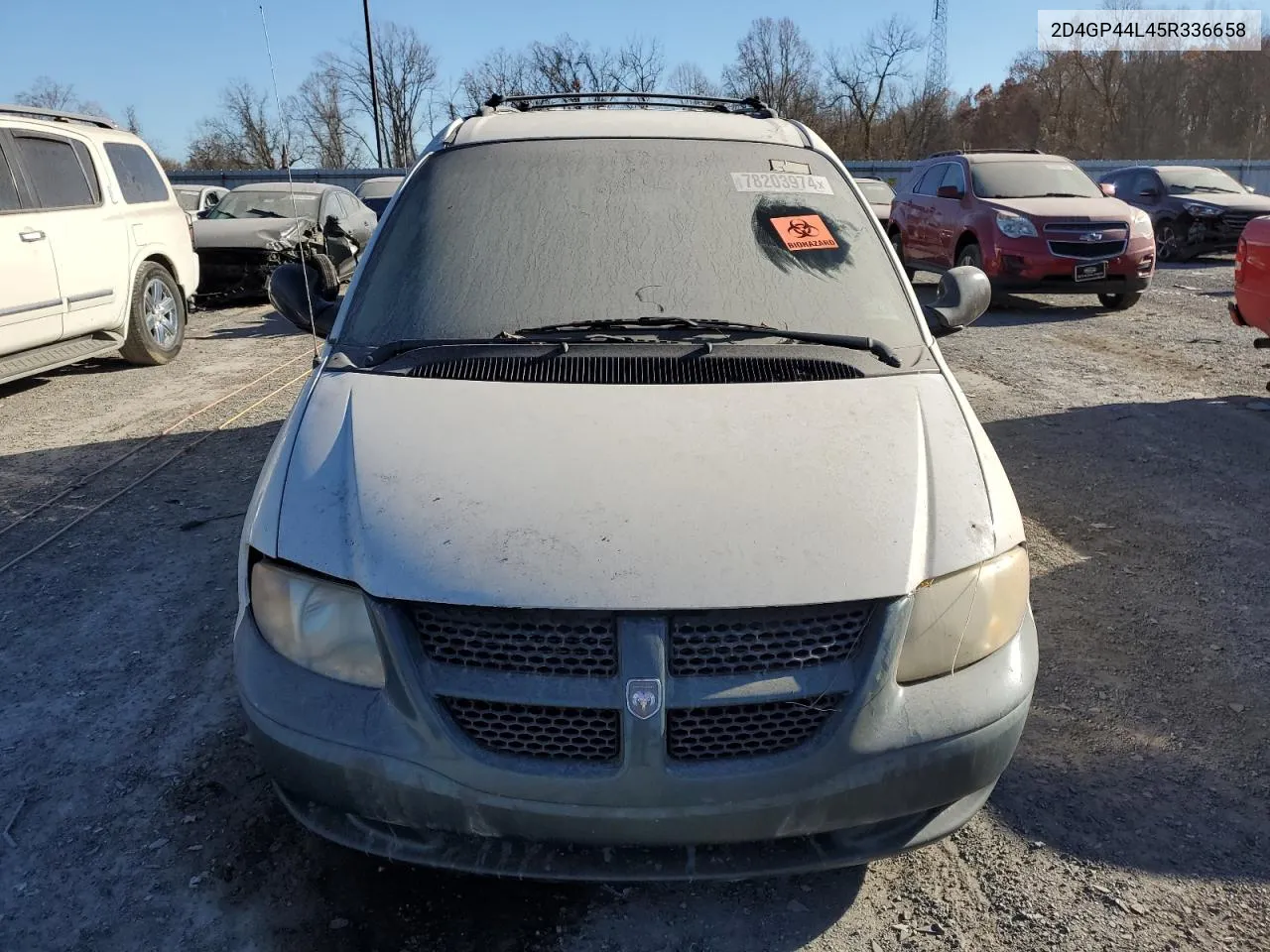 2005 Dodge Grand Caravan Sxt VIN: 2D4GP44L45R336658 Lot: 78203974