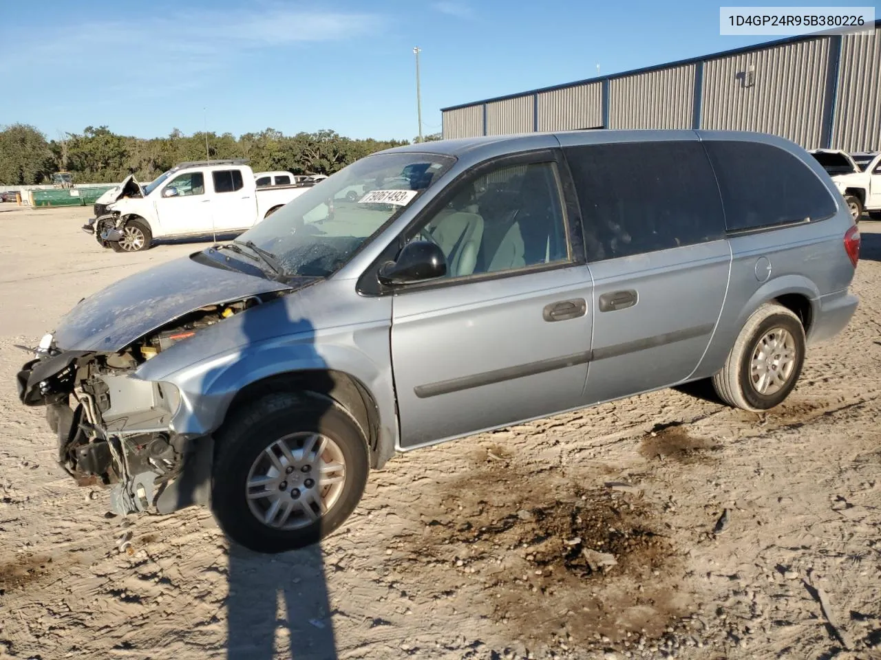 2005 Dodge Grand Caravan Se VIN: 1D4GP24R95B380226 Lot: 79061493