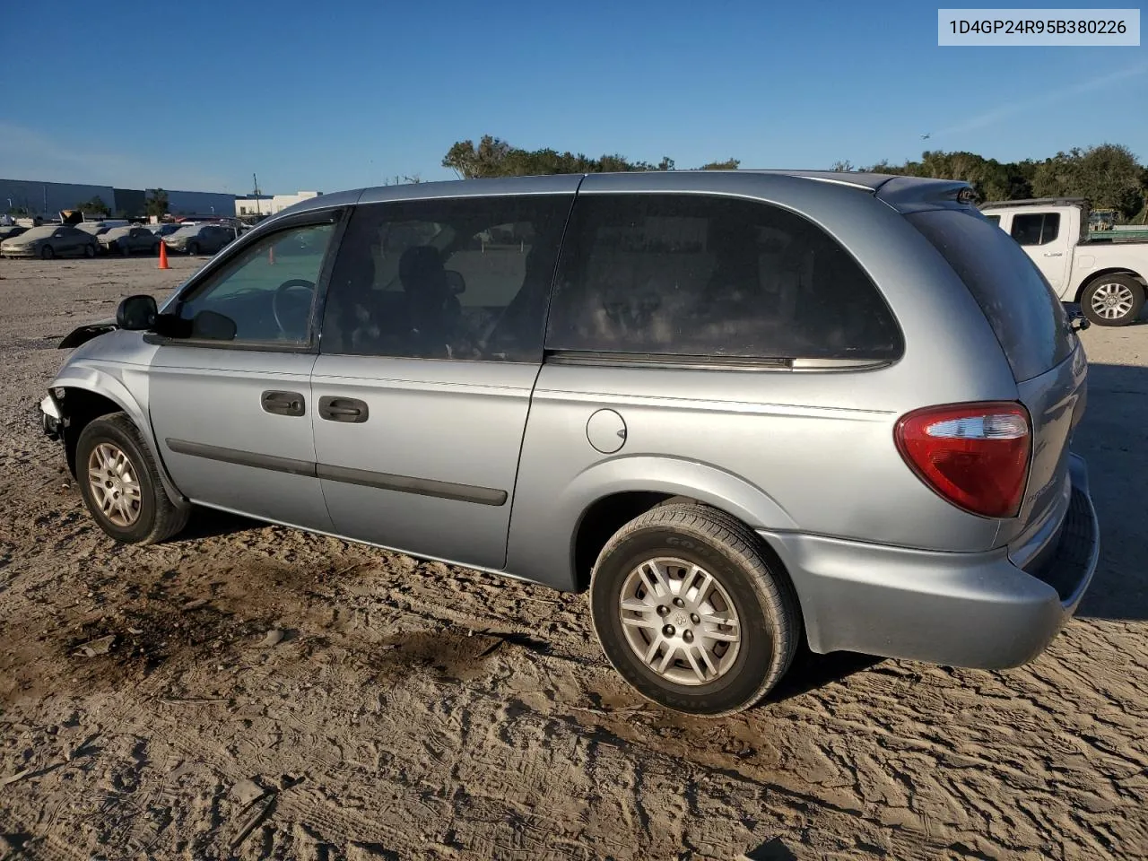 2005 Dodge Grand Caravan Se VIN: 1D4GP24R95B380226 Lot: 79061493