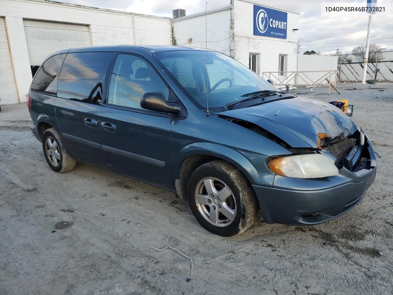 2006 Dodge Caravan Sxt VIN: 1D4GP45R46B732821 Lot: 39110444