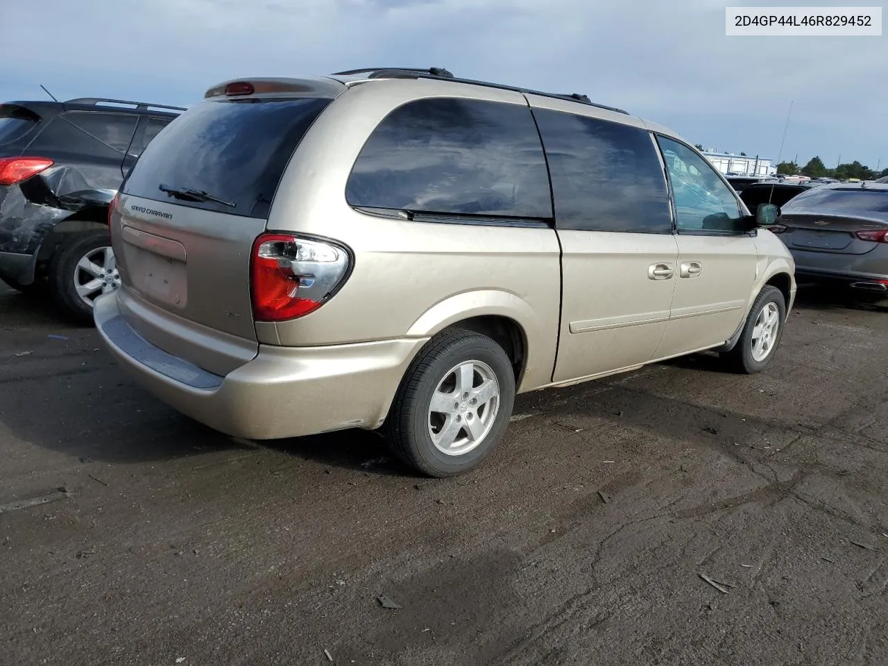 2006 Dodge Grand Caravan Sxt VIN: 2D4GP44L46R829452 Lot: 61170714