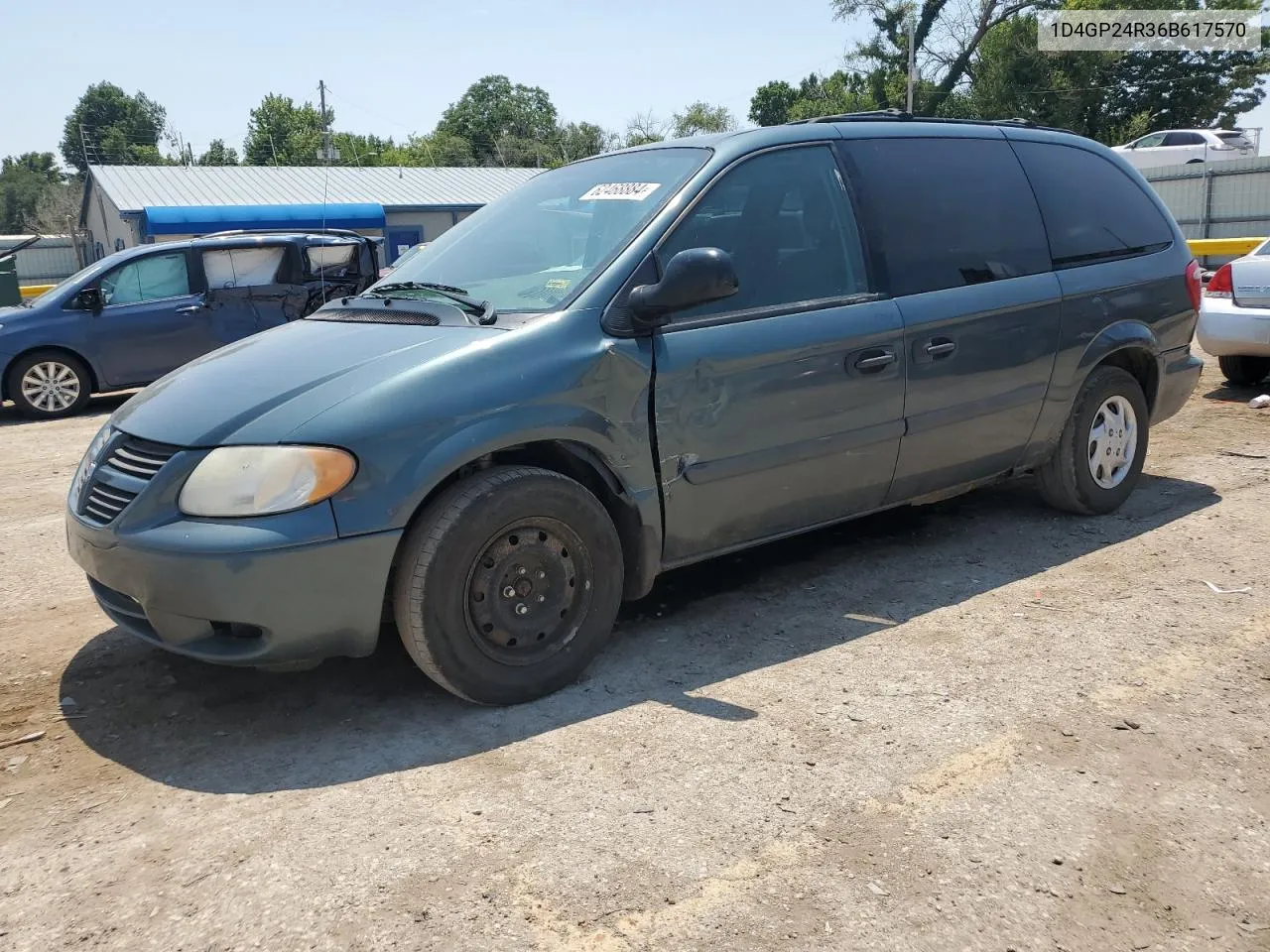 2006 Dodge Grand Caravan Se VIN: 1D4GP24R36B617570 Lot: 62468884