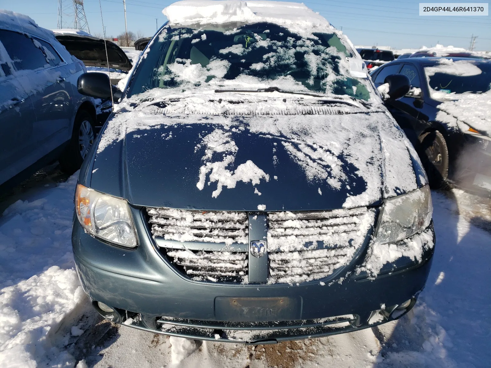 2006 Dodge Grand Caravan Sxt VIN: 2D4GP44L46R641370 Lot: 63173564