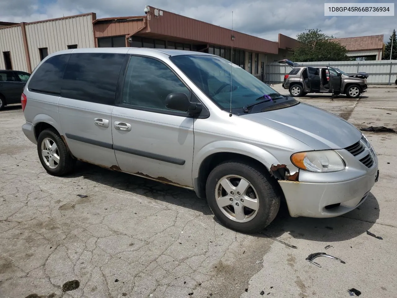 2006 Dodge Caravan Sxt VIN: 1D8GP45R66B736934 Lot: 63228684