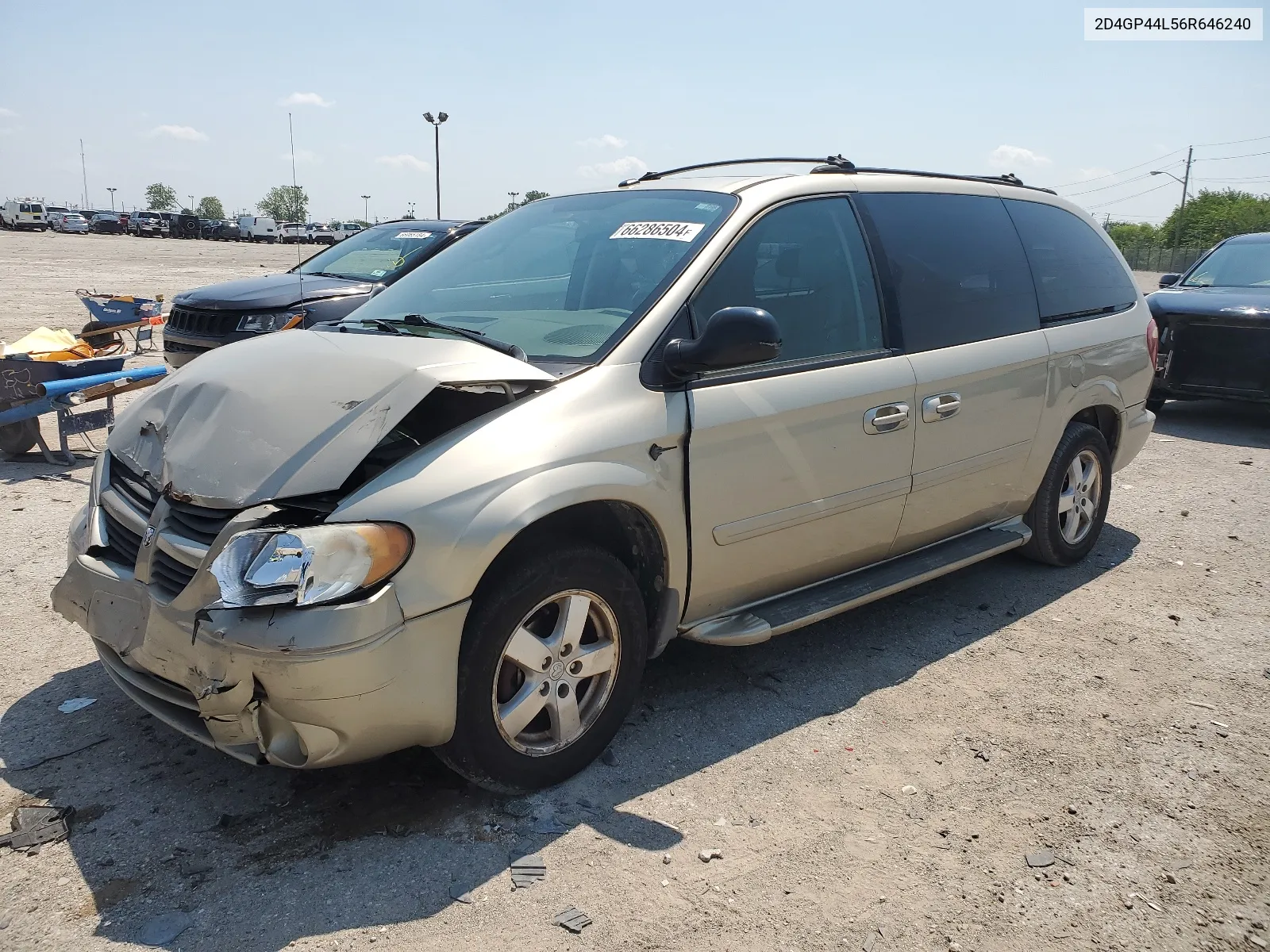 2006 Dodge Grand Caravan Sxt VIN: 2D4GP44L56R646240 Lot: 66286504