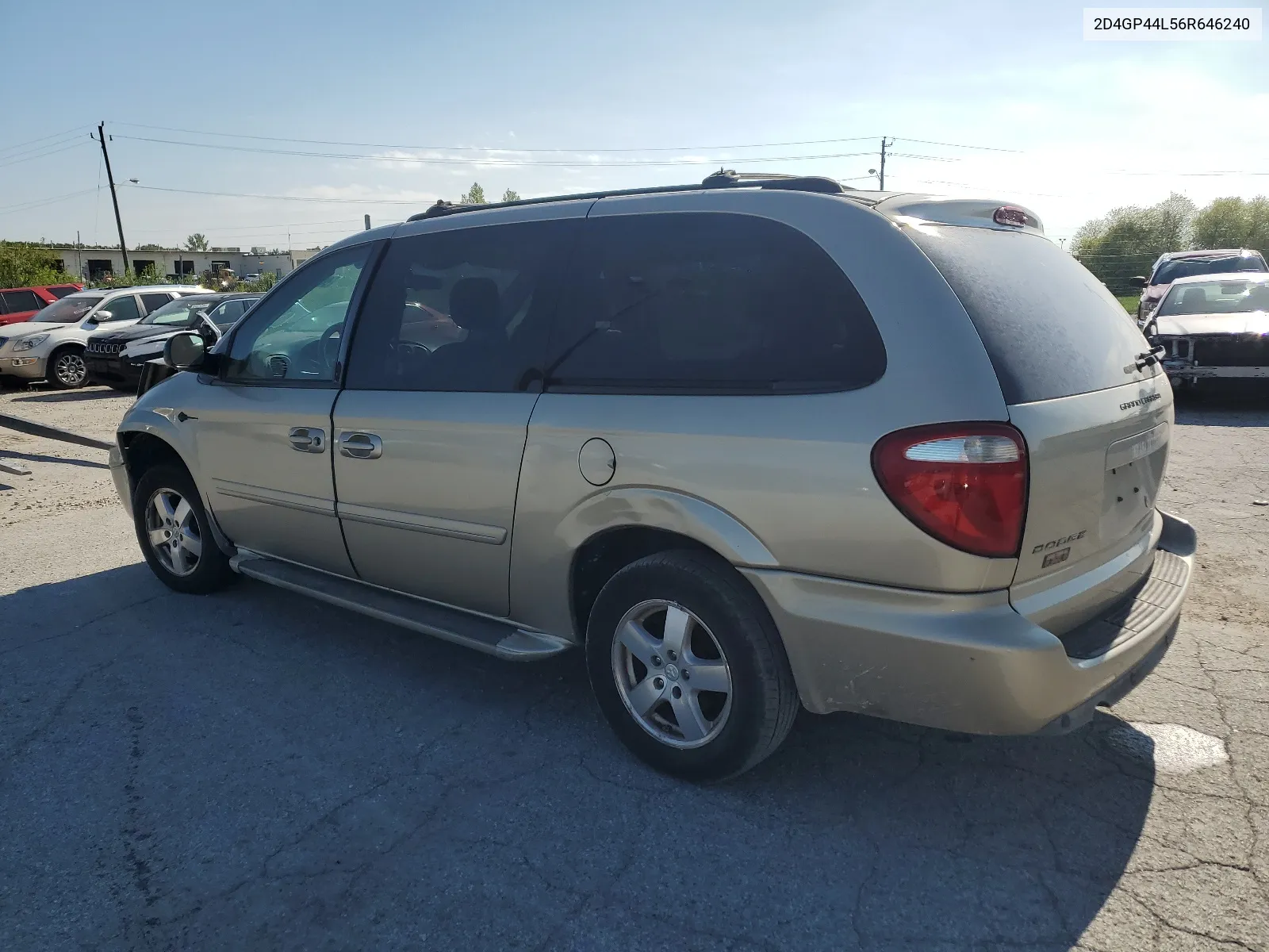 2006 Dodge Grand Caravan Sxt VIN: 2D4GP44L56R646240 Lot: 66286504