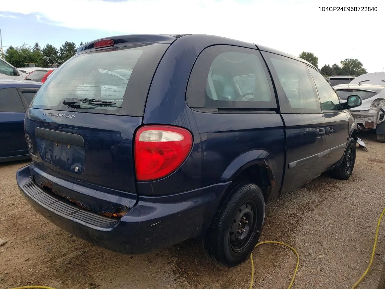 2006 Dodge Grand Caravan Se VIN: 1D4GP24E96B722840 Lot: 66569514