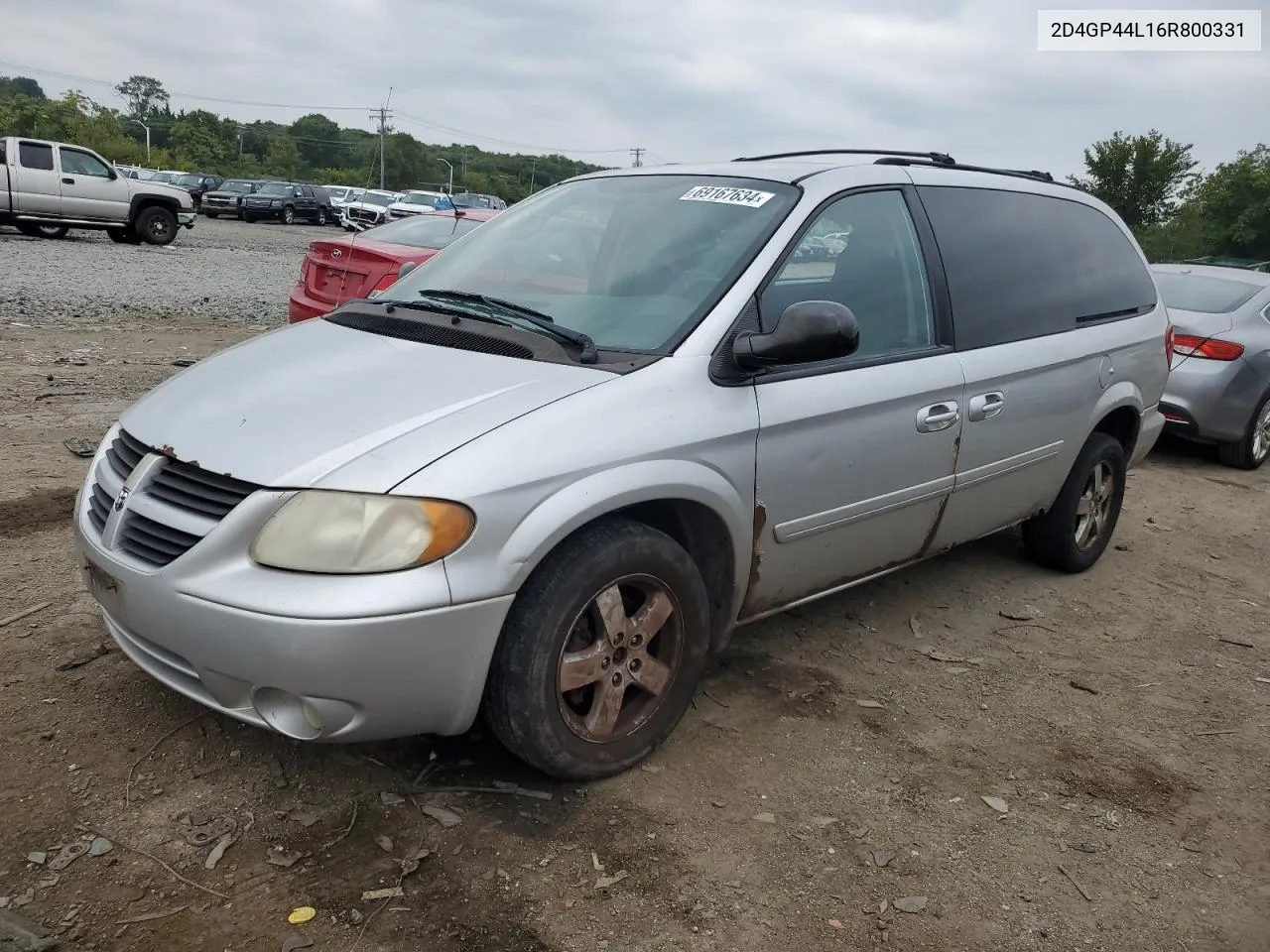 2D4GP44L16R800331 2006 Dodge Grand Caravan Sxt